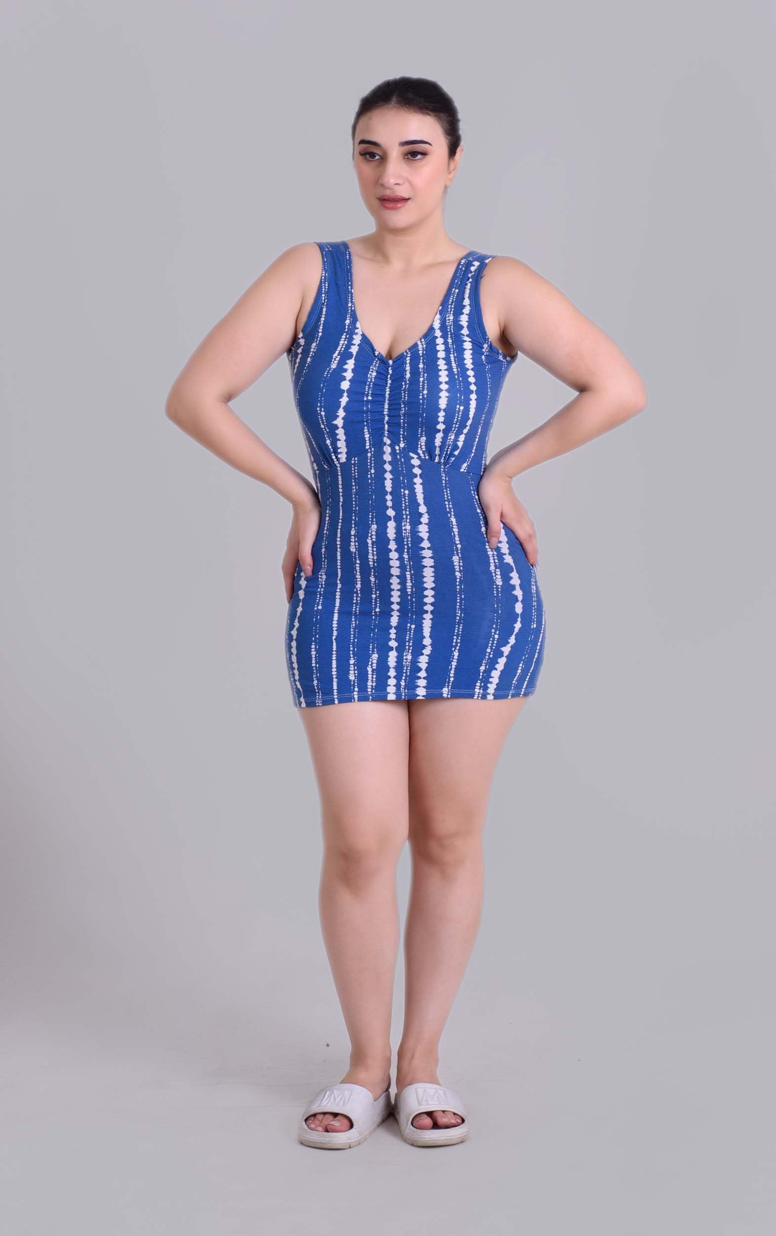 Keepfit Women's Two Piece Tankini Plus Size Swimwear Tank top with Boyshorts Blue |Swimming Suit for Women 2