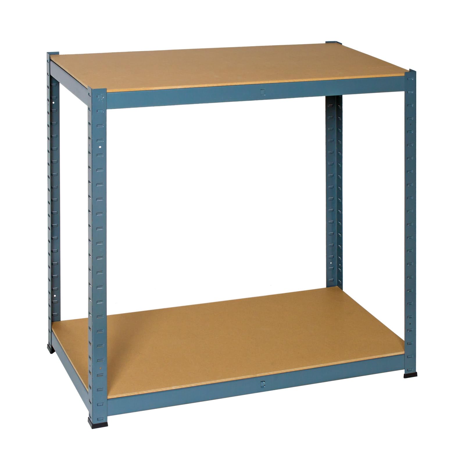 DEMA Schwerlastregal Stahl 5 Böden 180x90x45 cm Kellerregal 1325 kg System | Stecksystem Regal, Lagerbox, Industrie Regal, Werkbank nutzbar, hohe Traglast, pulverbeschichtet, Garage Ordnung