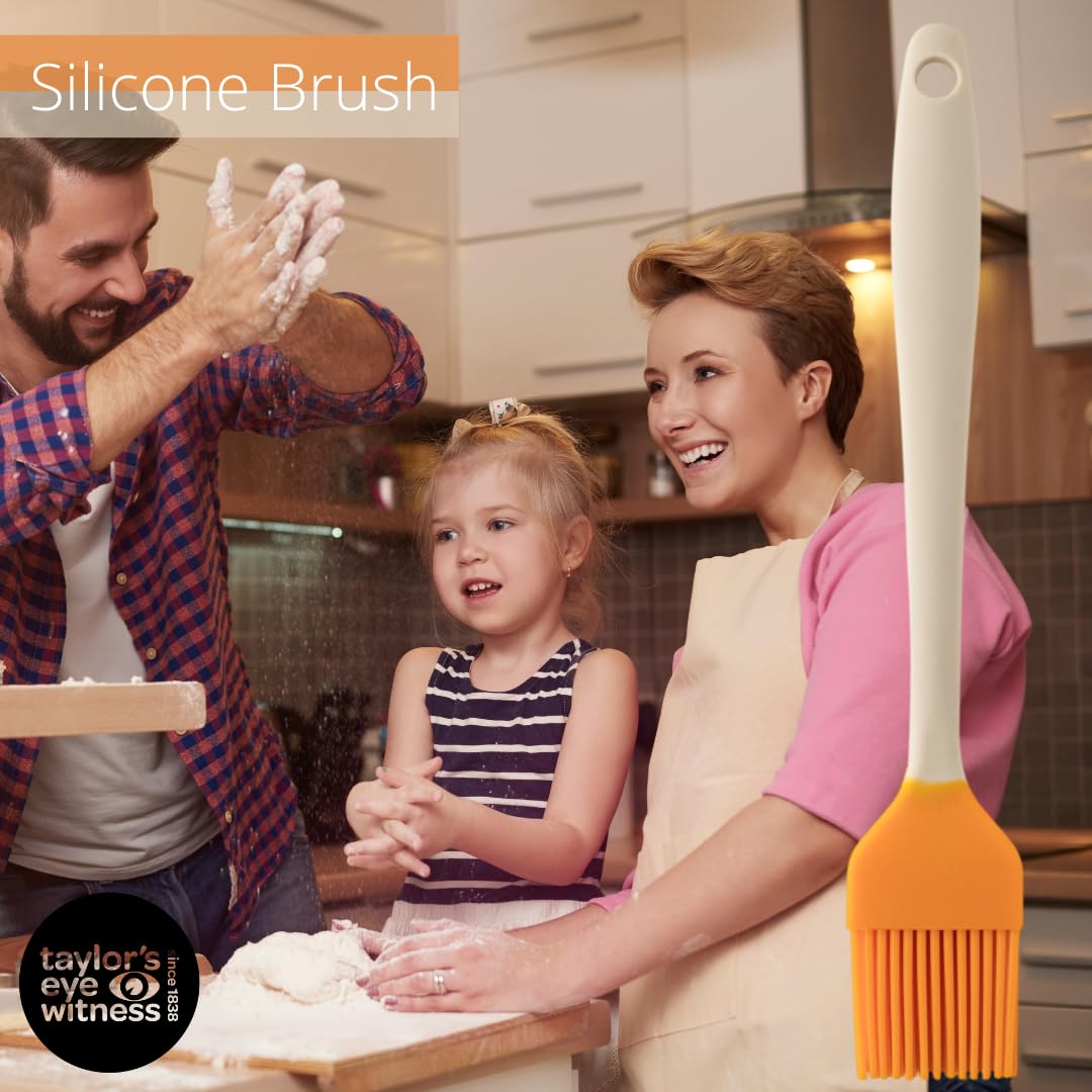 Taylors Eye Witness Buttermilk & Saffron Silicone Pastry Coating Brush, Dishwasher Safe, Non-Stick Bristles - Image 2