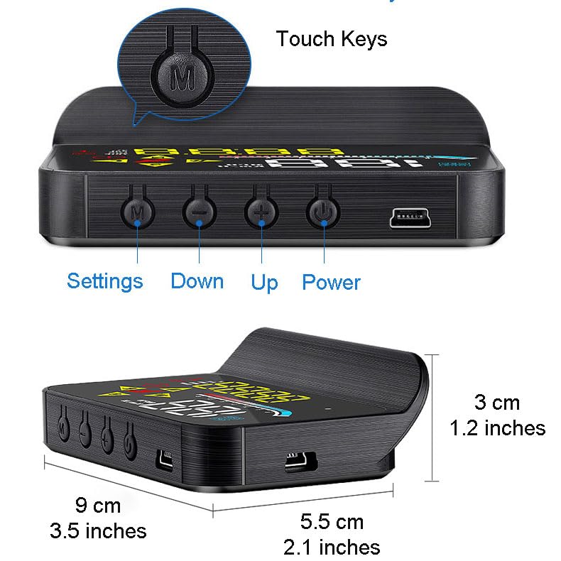 zalati HUD Display Head-Up Display Dual-mode GPS OBD Reflection Projection on Front Windshield with USB Connetcion for Cars - Image 3