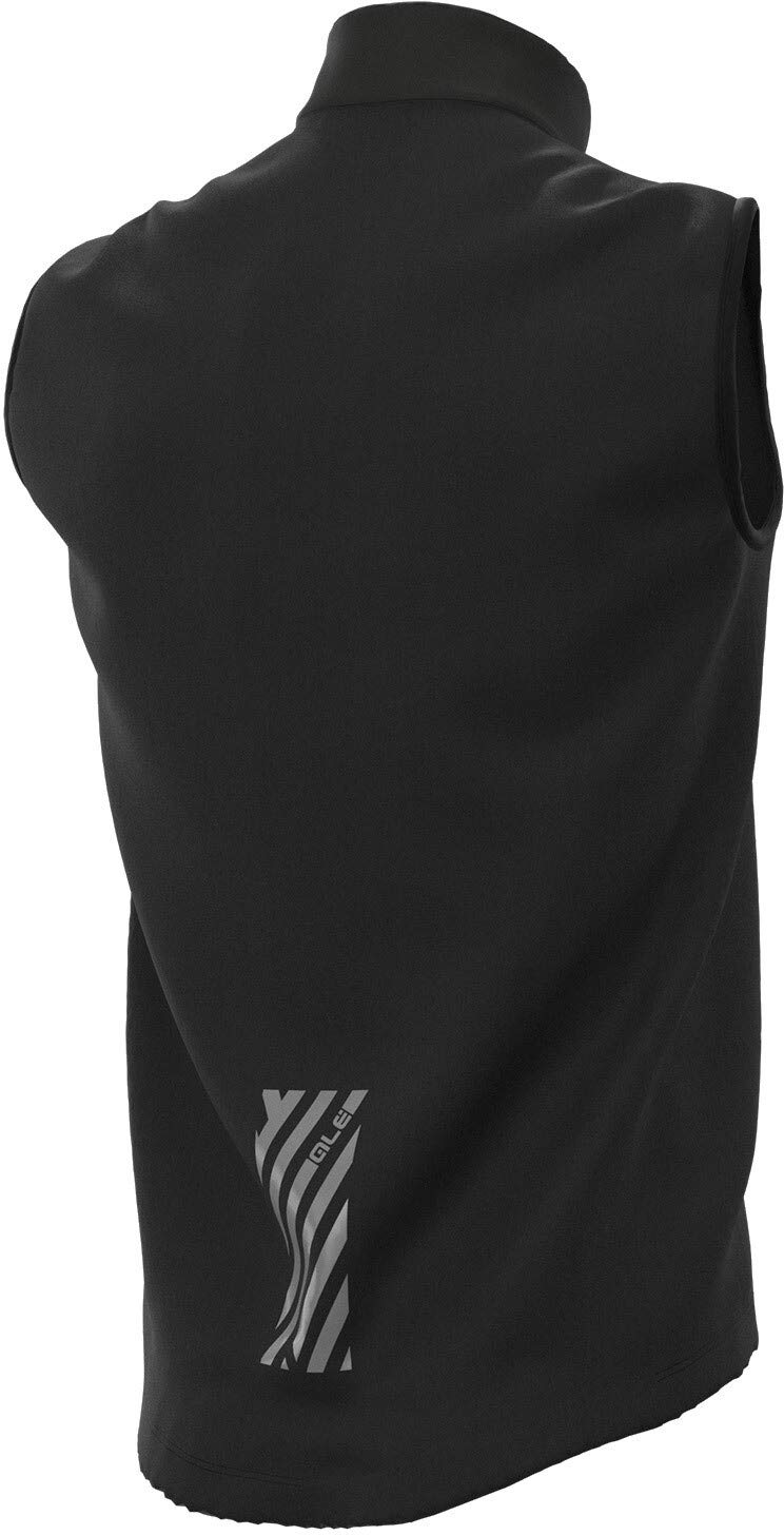 Ale Smanicato Antipioggia KLIMATIK Guscio Racing (2XL, Nero)