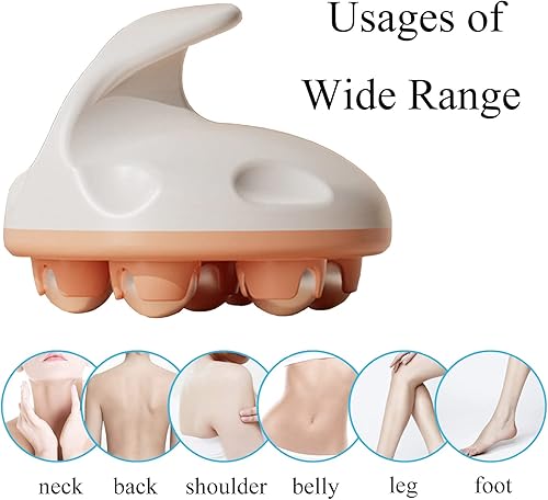 Miniatura 8 de Masajeador de mano, herramienta de masaje de cuerpo completo con masajeador de bola de rodillo, rodillo manual de 362 grados para músculos, espalda,