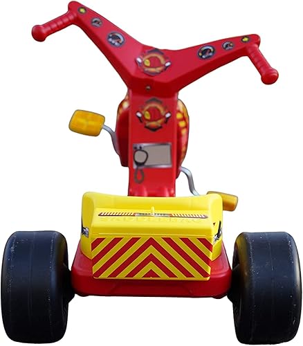 Miniatura 2 de Spin-Out Racer Fire & Rescue 16 Ride On Triciclo de edición limitada 911, rojo