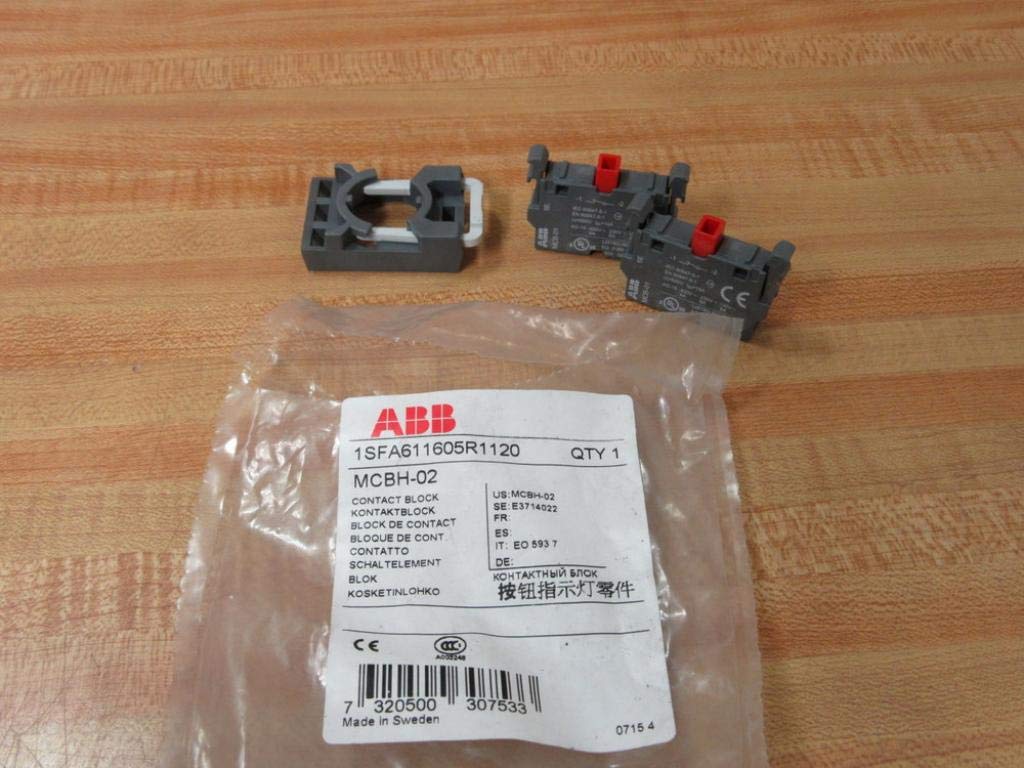 ABB MCBH-02 Contact Blocks w/Holder 1SFA611605R1120