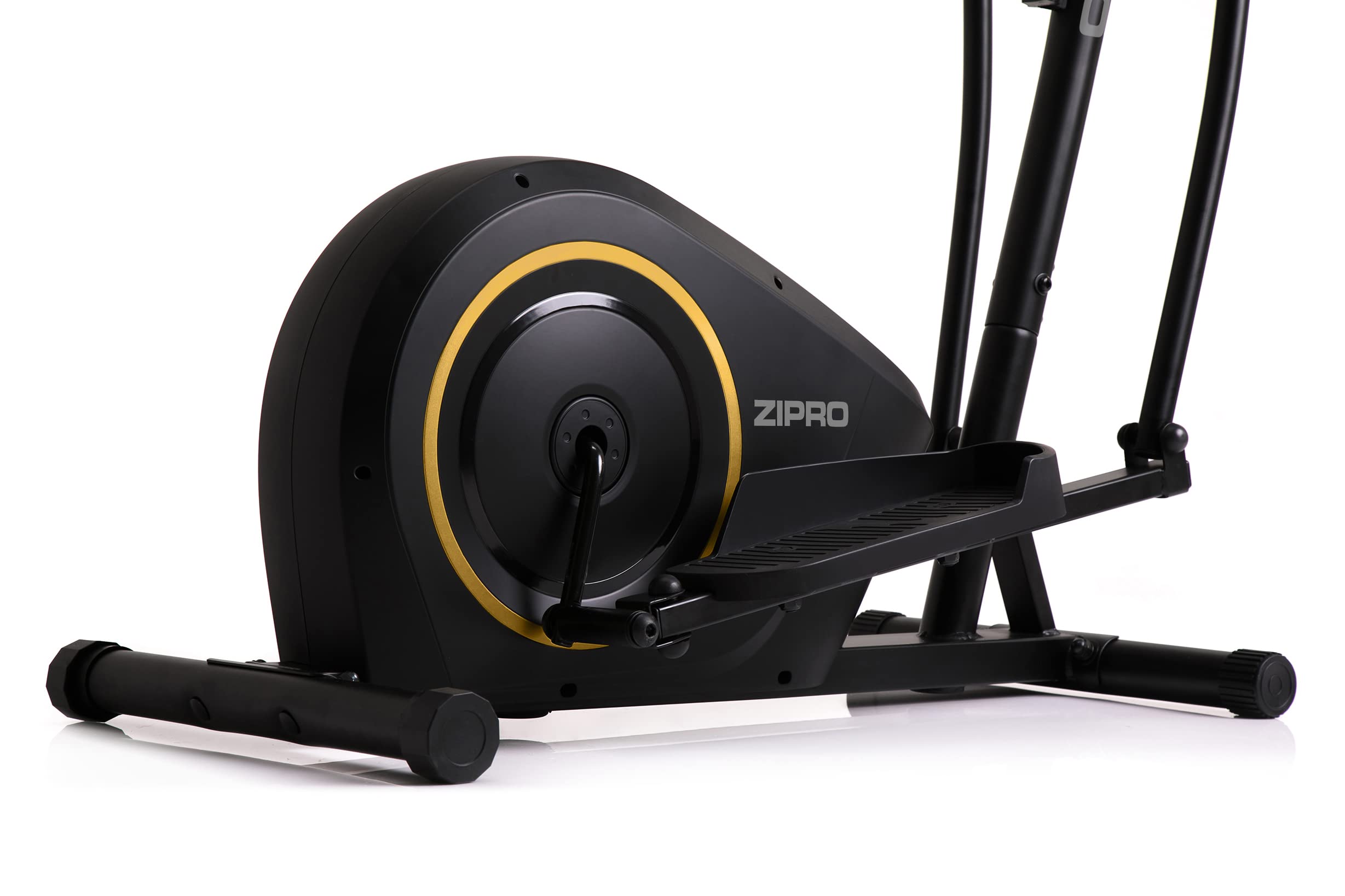 Zipro Crosstrainer Burn, elliptique jusqu'à 120 kg, équipement d'entraînement Cardio à Domicile, Appareil de Fitness, Machines d'exercice, vélo elliptique, 8 Niveaux de résistance