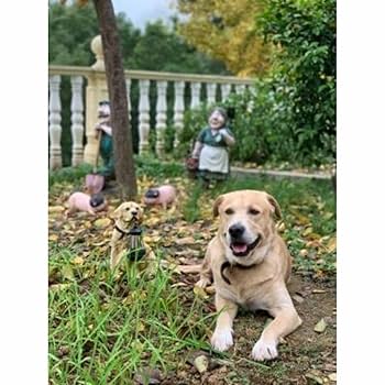 ガーデンライト　ラブラドールレトリーバー　親子　ガーデニング　ソーラーライト Amazon.co.jp: ガーデンライト ラブラドールレトリーバー 親子