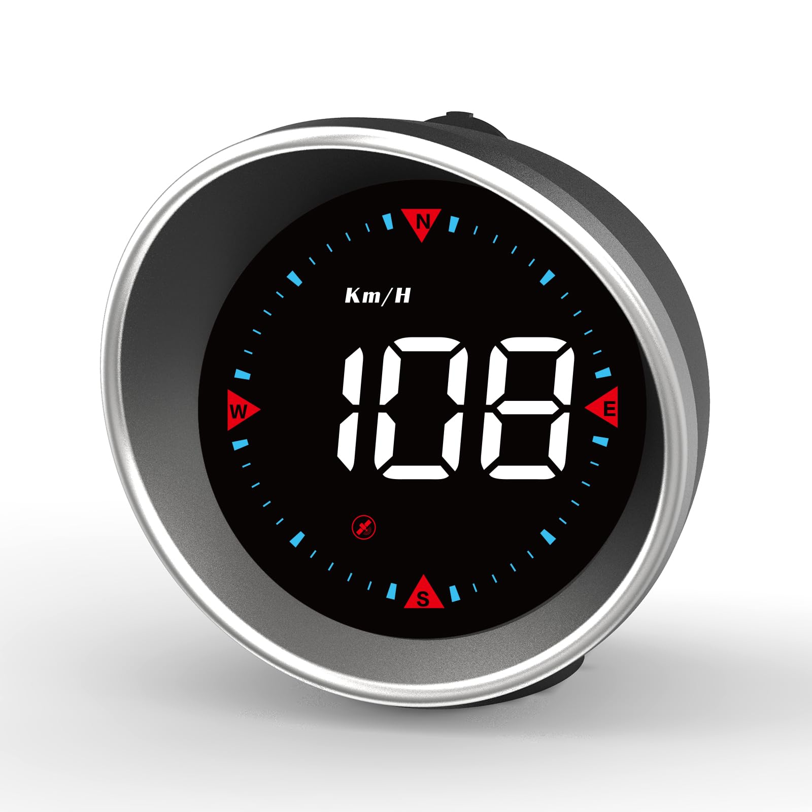 Moman Heads Up Display for Cars HS1, Car HUD Speedometer MPH KM/H Compass Direction USB Cable Plug & Play Over Speed Alert Fatigue Driving Reminder