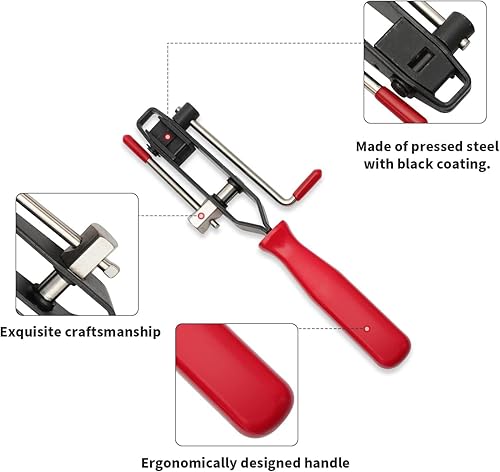 Vista 17 de Alpha Rider Alicates de abrazadera de arranque de eje de junta CV, 12 unidades con kit de abrazaderas de arranque CV, 10 bandas de crimpado