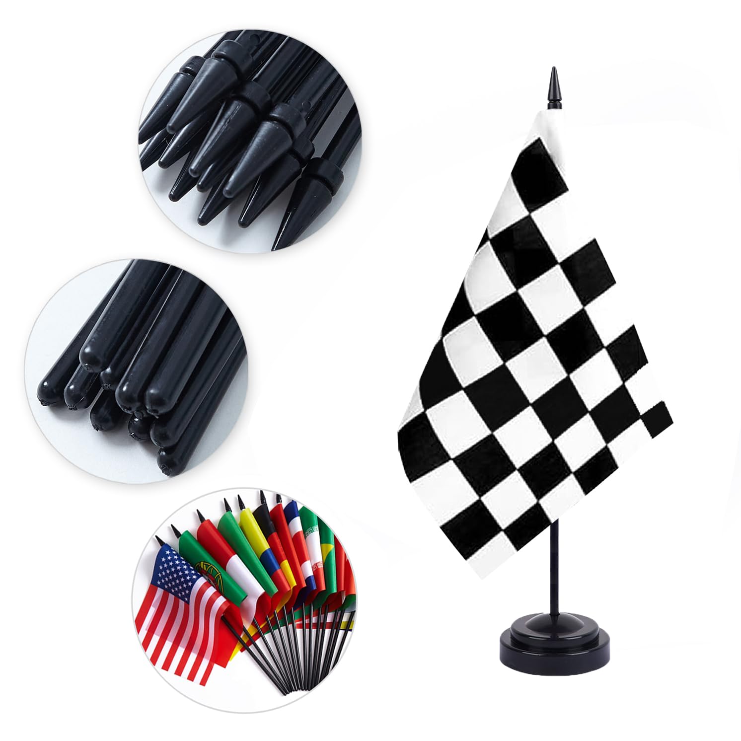 Snapklik.com : ZXvZYT Black And White Checkered Flag Banner Checkered ...