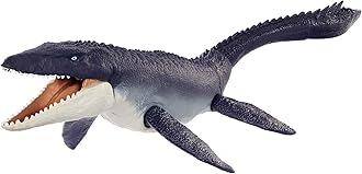 Jurassic World: Dominion Mosasaurus Dinosaur Action Figure 29 inches Long, Movable Joints, Physical & Digital Play, Toy Ages 4 Years & Older, HNJ57