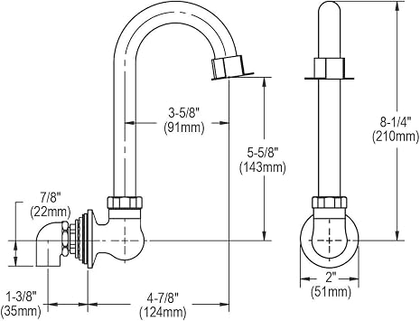 Elkay LK395A Wall Mount Spout