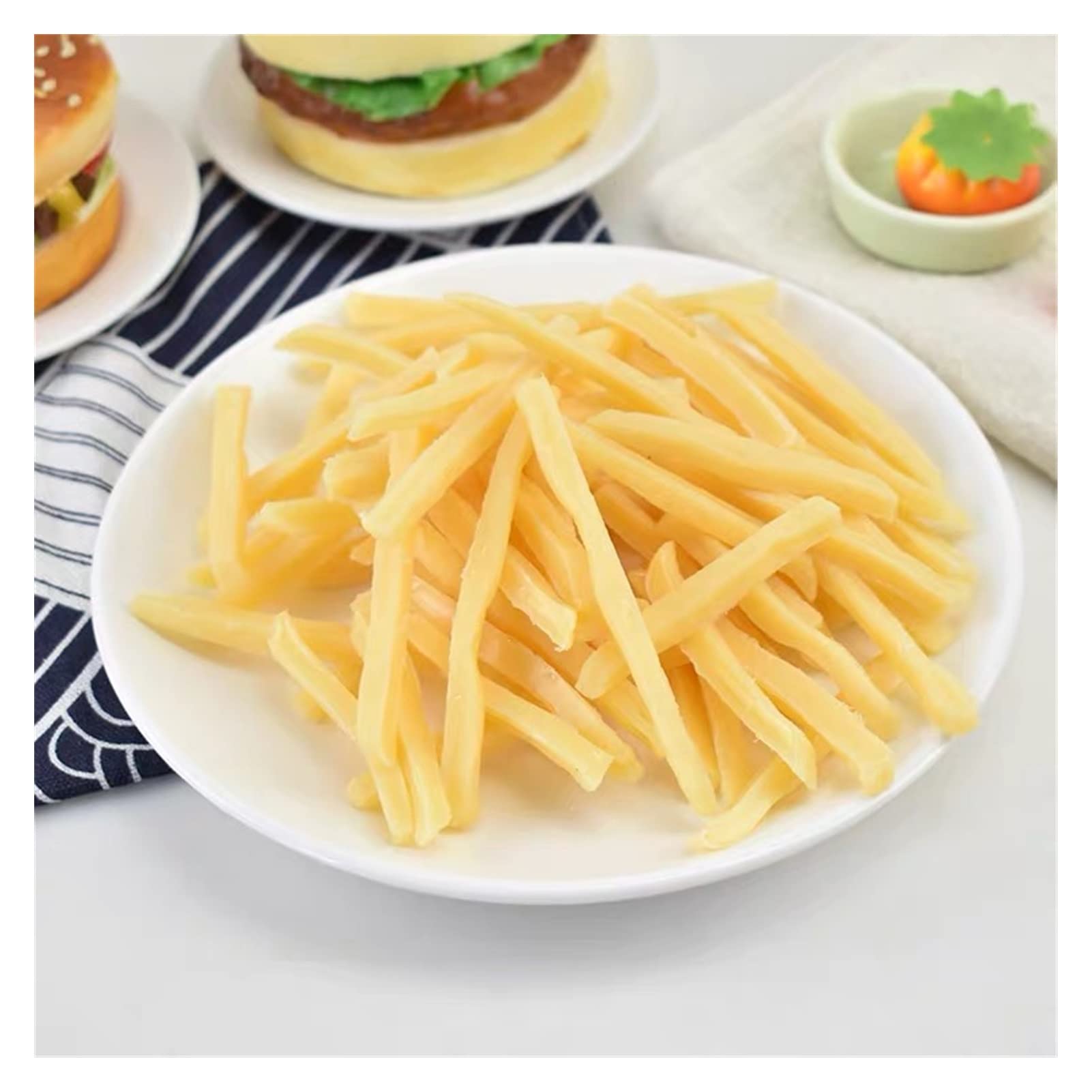 FOYTOKI Fake Food Pommes - 30 Stück Künstliche Frites Für Deko