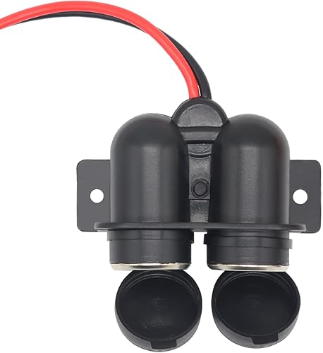 Miniatura 8 de 12 V Multifunctional Waterproof Car Modification Dual Cigarette Lighter Splitter Power Sockets Female Power Outlet Replacement for Portable Auto