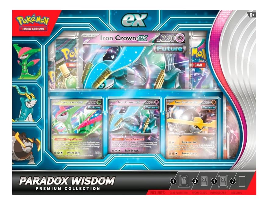 Pokemon TCG: Paradox Wisdom Premium Collection, Age: 6+ Years : Toys & Games