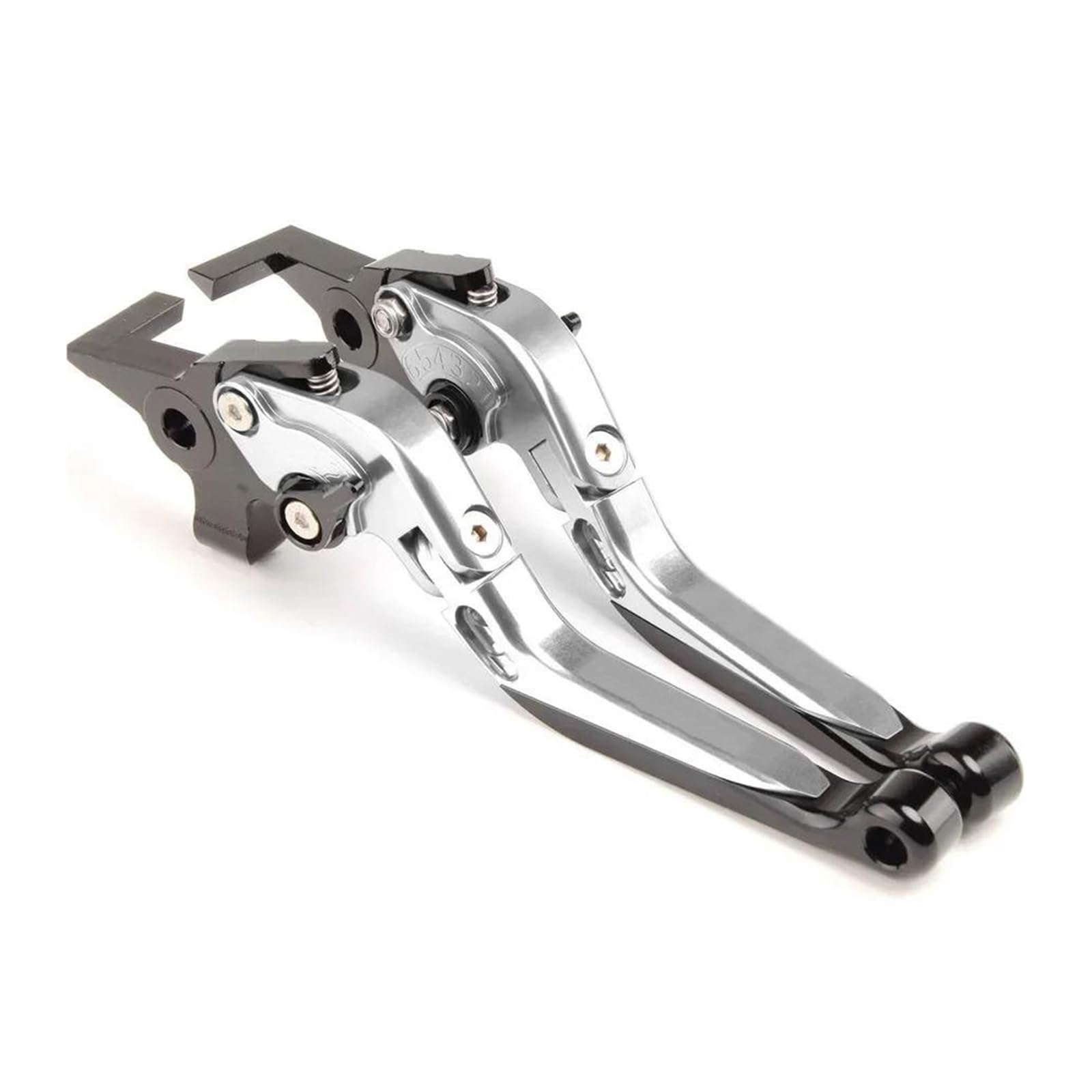 LGLDAMUHX Handlebar Clutch Brake Lever for Yamaha for Tmax for Tech for Max for TMAX 560 2019-2020 CNC Motorcycle Foldable Brake Clutch Levers Adjustable(1 Pair Sliver)