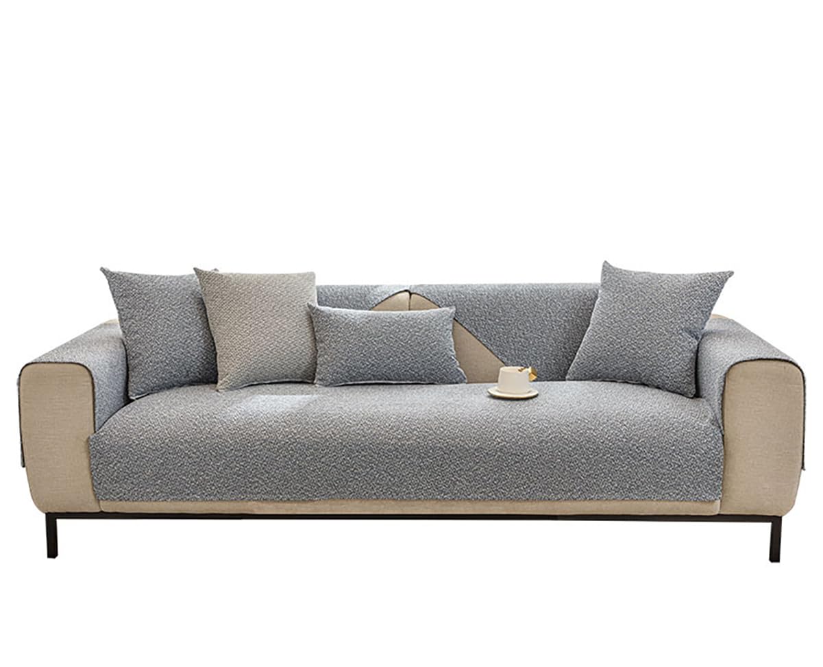 Amazon｜マルチカバー 亜麻質感 ソファーカバー 滑り止め かけるだけ