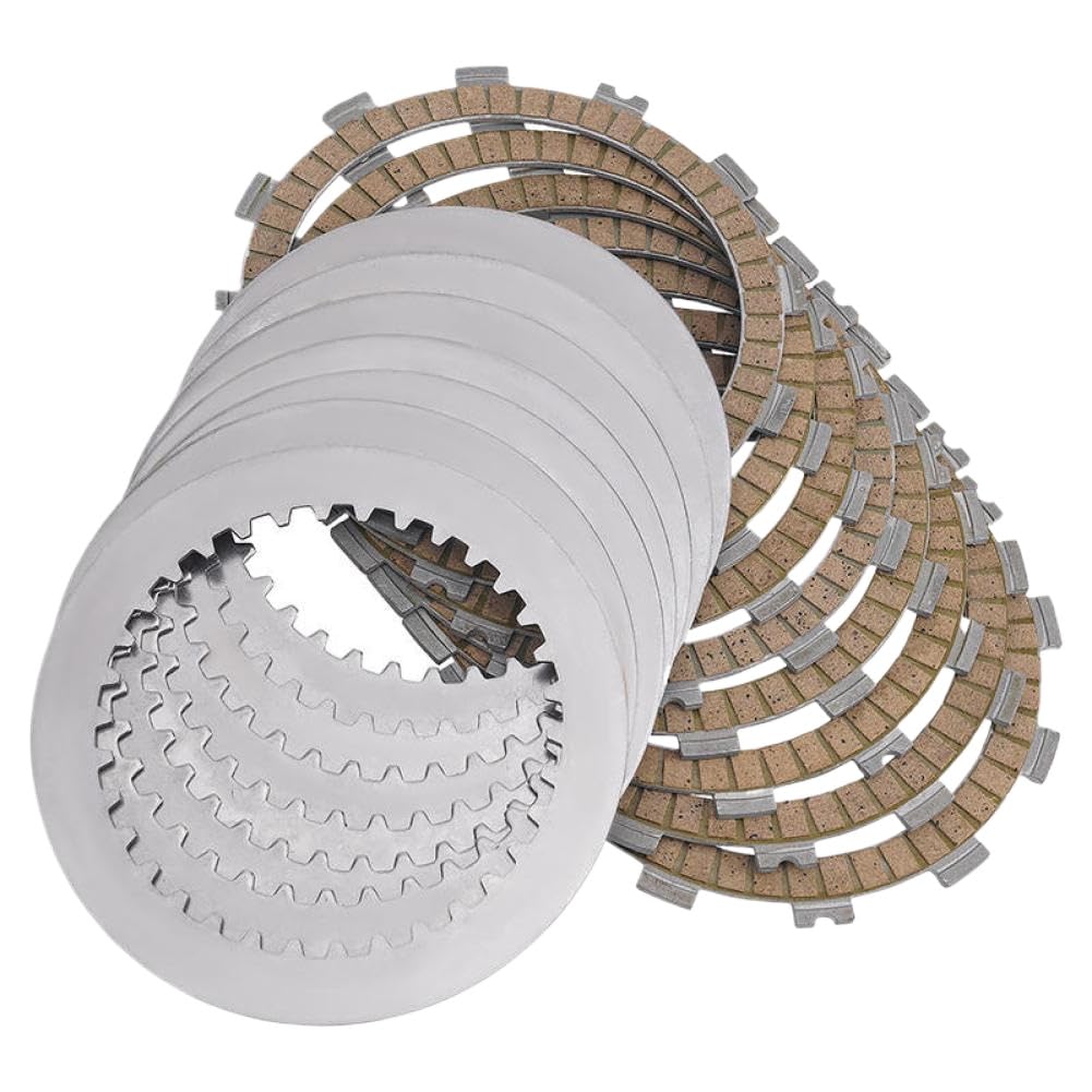 Kit dischi frizione e dischi in acciaio compatibili con KX250F KX250 F KX 250F 2008 2009 2010 2011 2012 2013 2014 2015 2016 2017 2018(Bakelite Kit)
