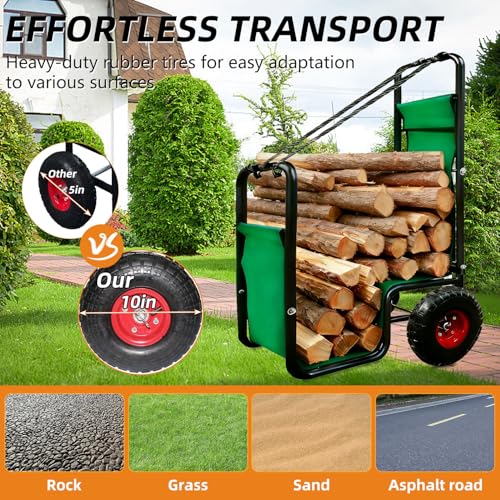 Kapler Firewood Cart with PVC Fabric
