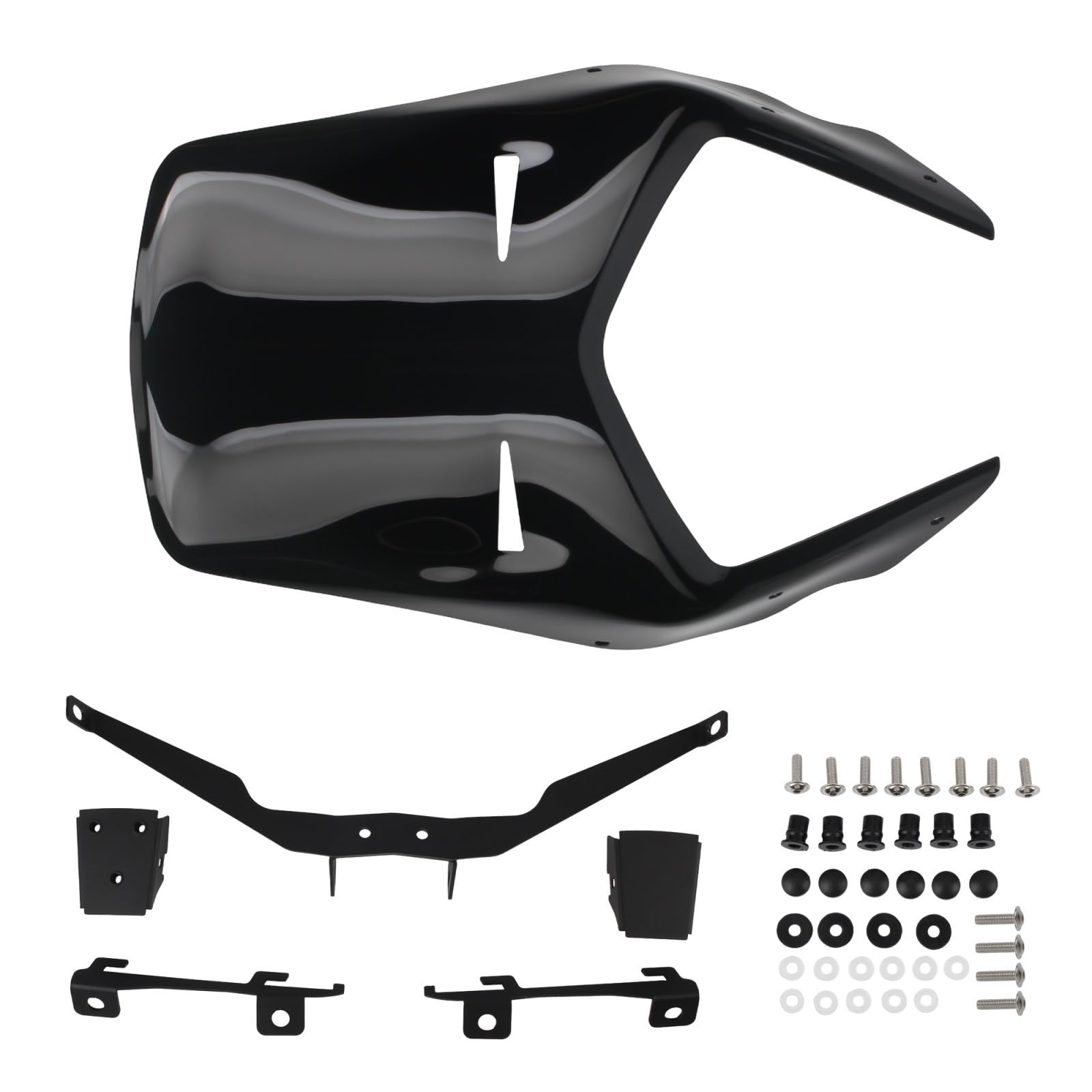 Przednia szyba motocyklowa Pasuje Do Rajdowych Osłon Szyby Przedniej Fairing Akcesoria Moto Adventure Szyba Przednia Motocykl Z Tworzywa Sztucznego(GRAY)