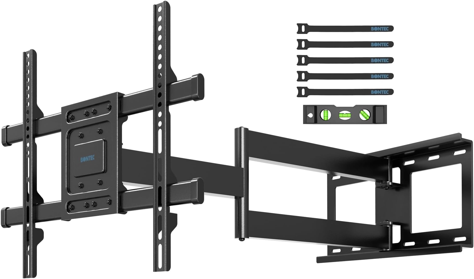 BONTEC TV Wall Bracket, Universal TV Wall Mount for 32-70 Inch, Extra Long Articulated Arm 850mm, Tilt Swivel Rotate Full Motion, VESA Wall Mount Max 400x400mm, 60kg Load