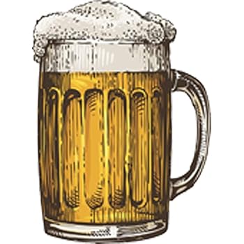 Amazon Com Retro Vintage Foaming Cold Beer Mug Cartoon 1 Vinyl Decal Sticker 8 Tall Arts Crafts Sewing