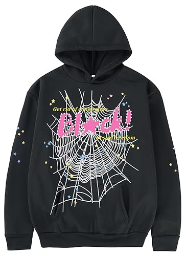 Unisex Hoodie Y2k Cobweb Spider Hoodie Graphic Sweatshirt Novelty Gift