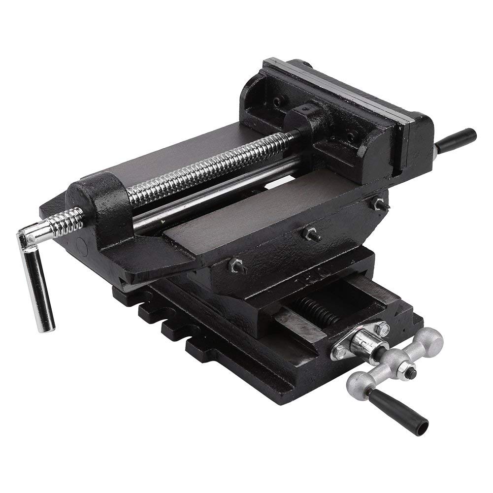 Étau Établi 2 Axes à Croix, Pince de Banc d'Atelier à Glissière Croisée, Perceuse à Tarauder, Table Croisée, Machine 6 Pouces 150mm