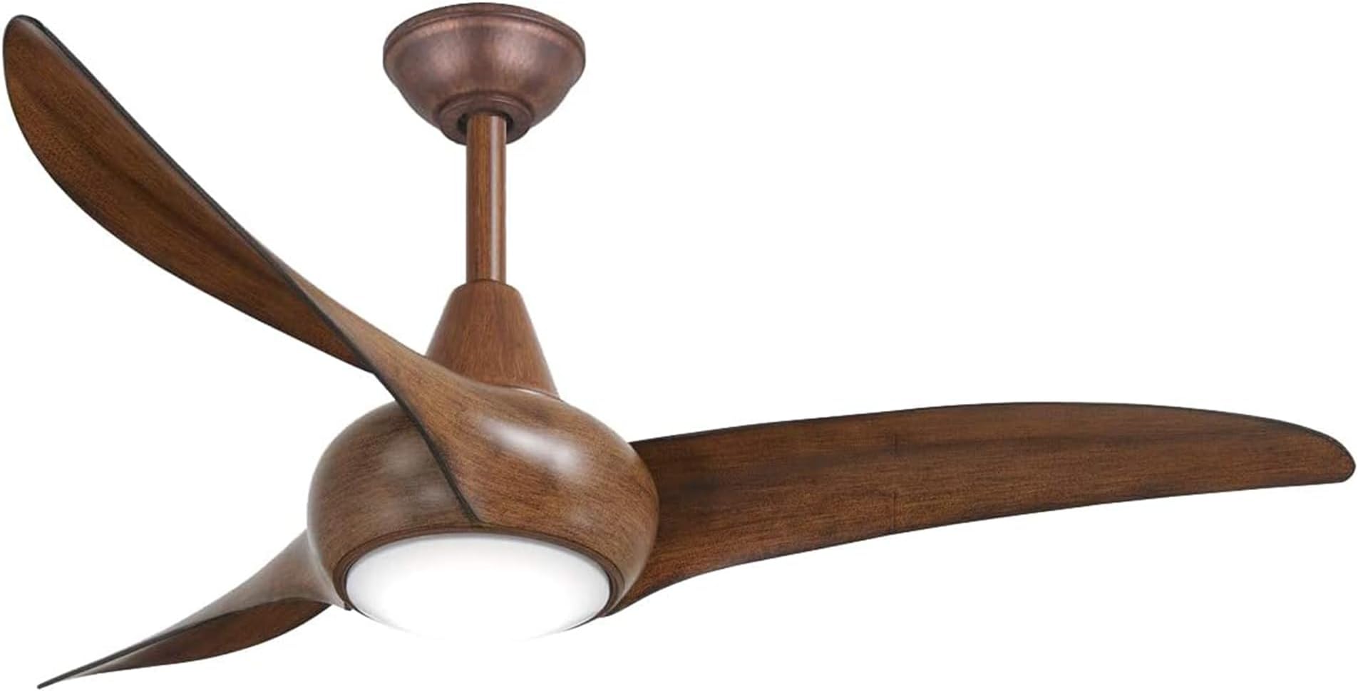 Minka-Aire F845-DK Light Wave 44" Ceiling Fan with LED Light and Remote Control in Distressed Koa Finish