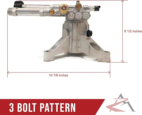 Miniatura 3 de Genuino OEM Annovi Reverberi bomba para lavadora a presión compatible con Troy Bilt 020676, 020676A, 020415