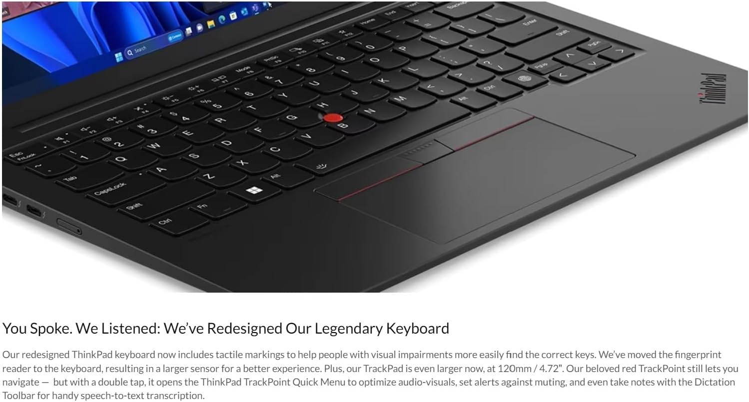 Amazon.com: Lenovo Gen 12 ThinkPad X1 Carbon Laptop with Intel