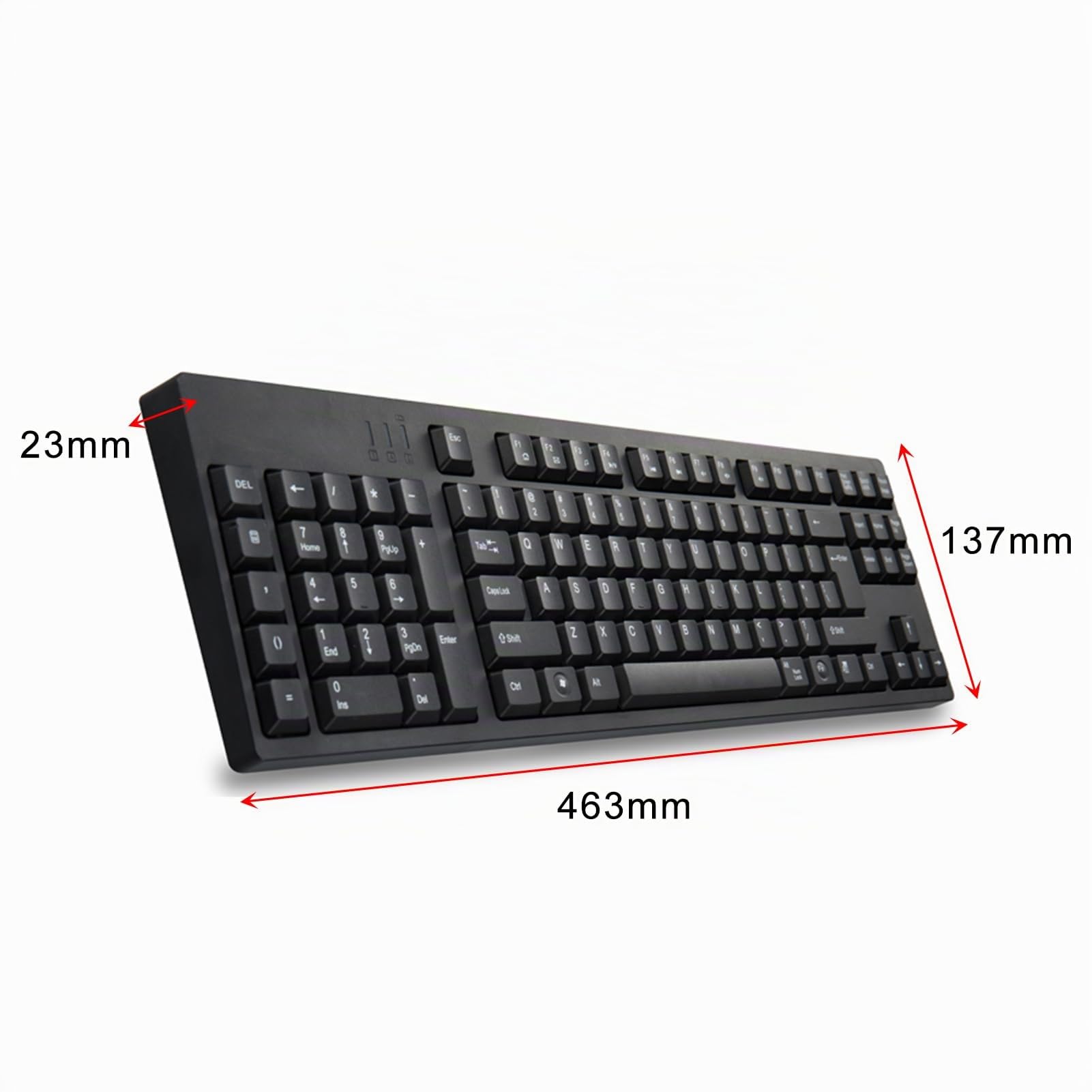 Tastiera ergonomica per mancini Layout full-size Dual USB Interface Design Boost Efficienza di lavoro