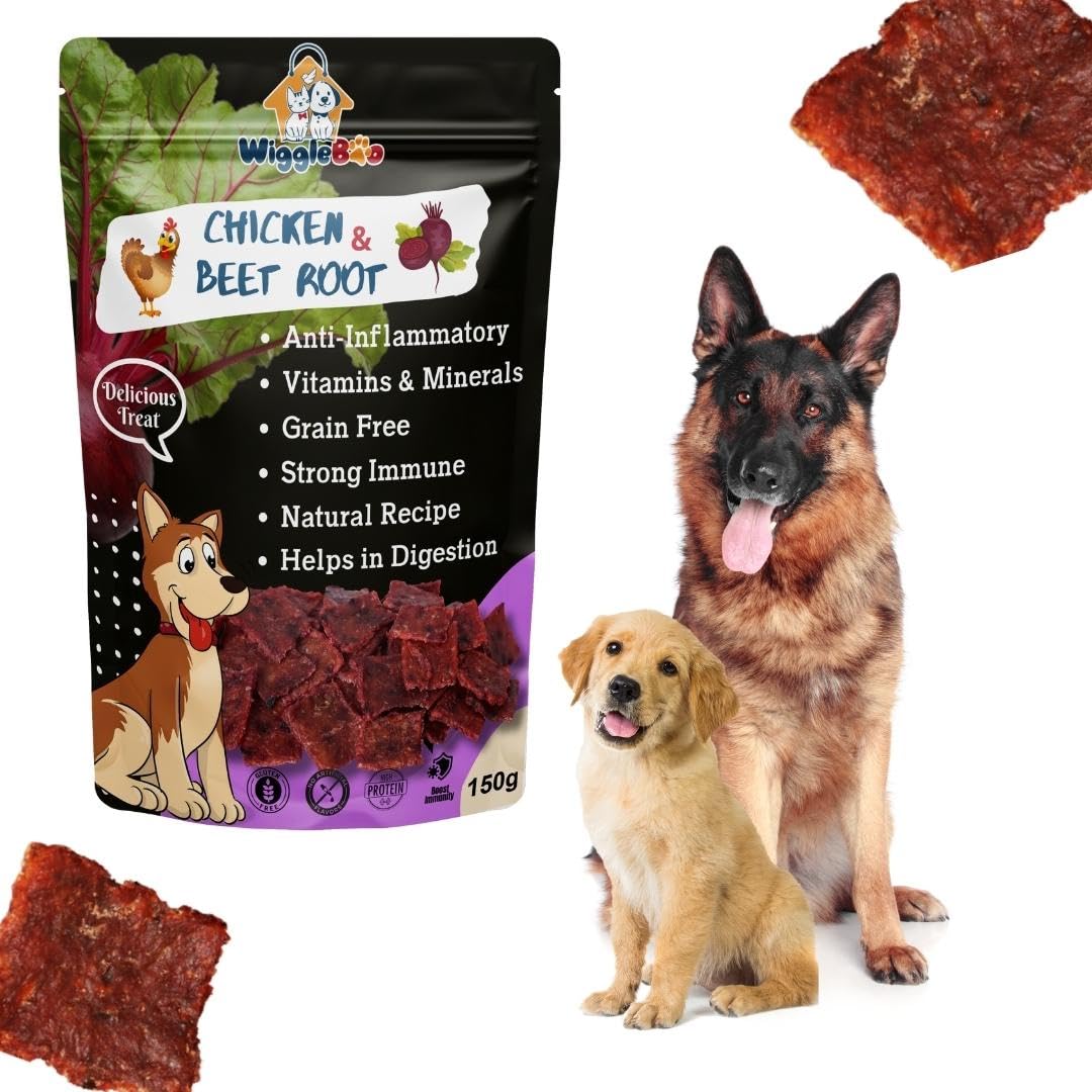 See full amazon price history chart for WiggleBoo Chicken & Beetroot Dog Treat | Helps Immune System & Digestion | Crunchy Healthy Snacks | 150g WiggleBoo Chicken & Beetroot Dog Treat | Helps Immune System & Digestion | Crunchy Healthy Snacks | 150g (B0BFX8N7XJ) Amazon Price History, Amazon Price Tracker