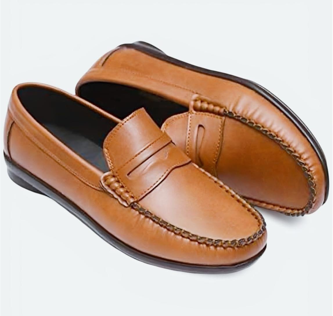 حذاء كاجوال طبي جلد طبيعي - Camel - مريح وأنيق للرجال - Image 5