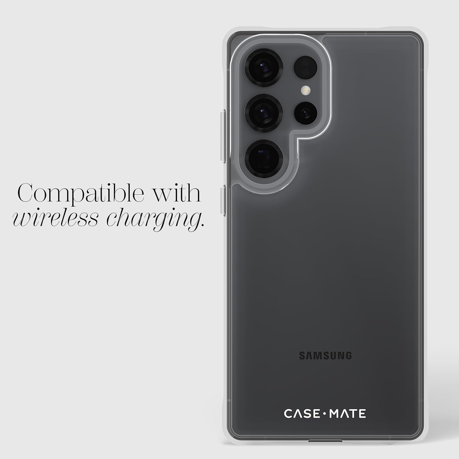 Case-Mate Tough Samsung Galaxy S25 Ultra Case [Wireless Charging] Rugged Phone Cover with 12ft Drop Protection - Anti-Yellowing Heavy Duty Protective Case for Samsung Galaxy S25 Ultra 6.9" - Clear