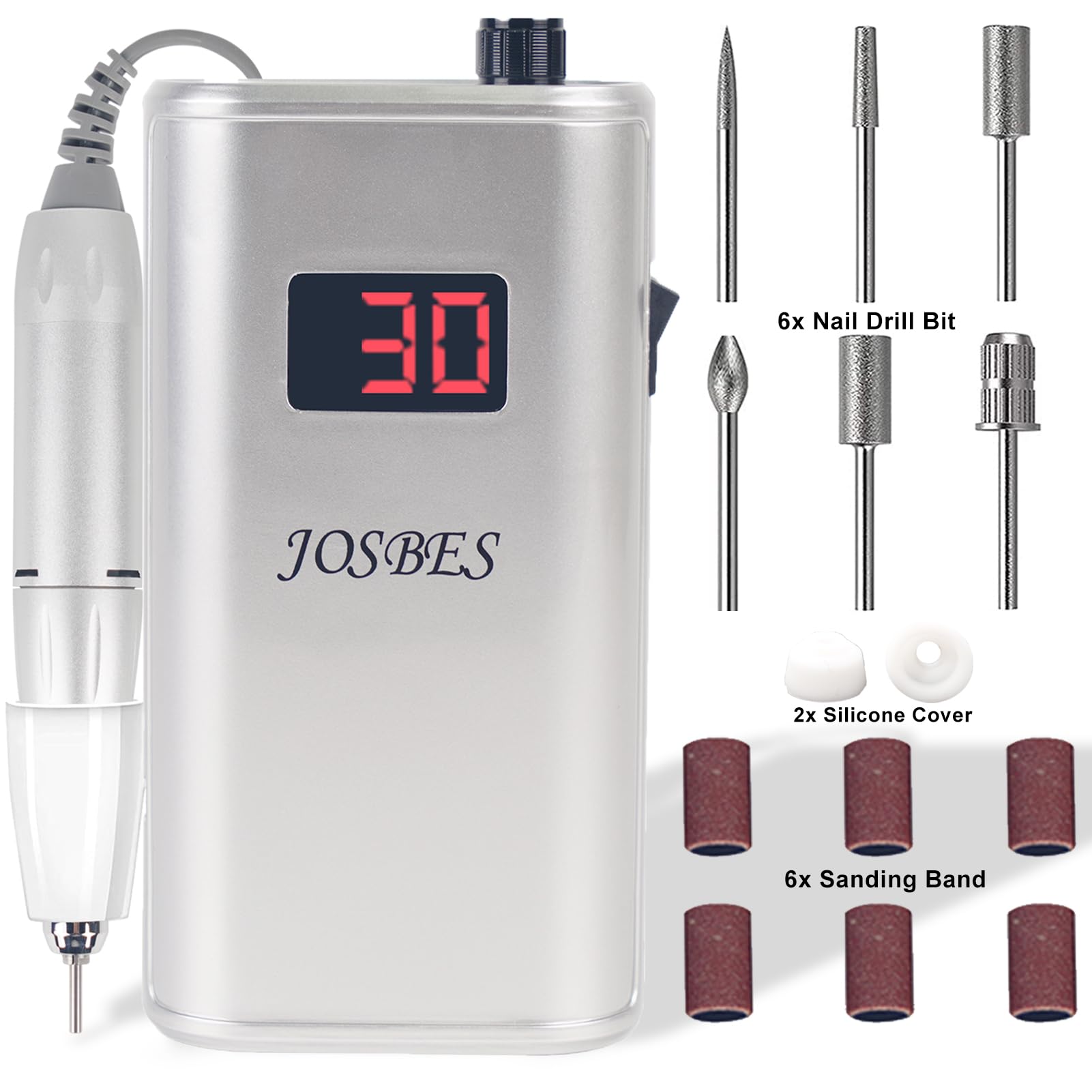 Amazon.com: Professional Rechargeable Electric Nail Drill - 30000