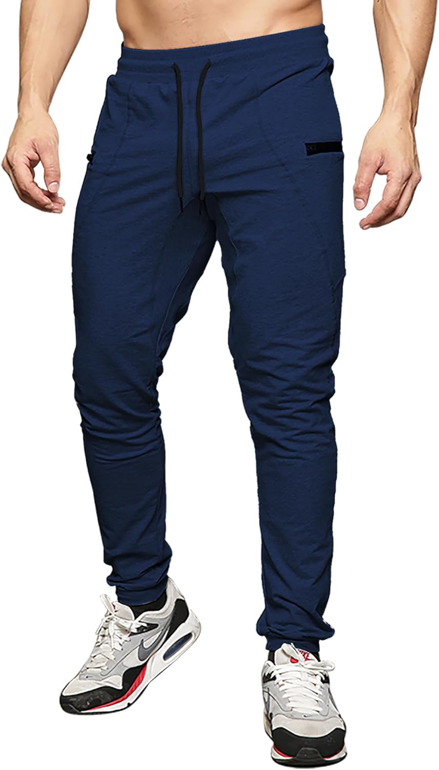 MAIKANONG Mens Slim Joggers Tapered Sweatpants Gym Workout Pants for Running Athletic Casual - Image 3