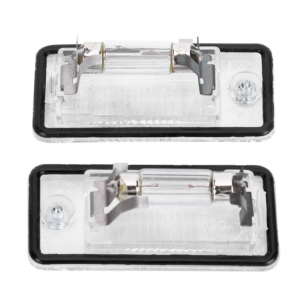 KIMISS Lampe de Plaque D'immatriculation, Paire de Feux de Plaque D'immatriculation 8E0807430A 8E0807430B pour C6 D3 RS4