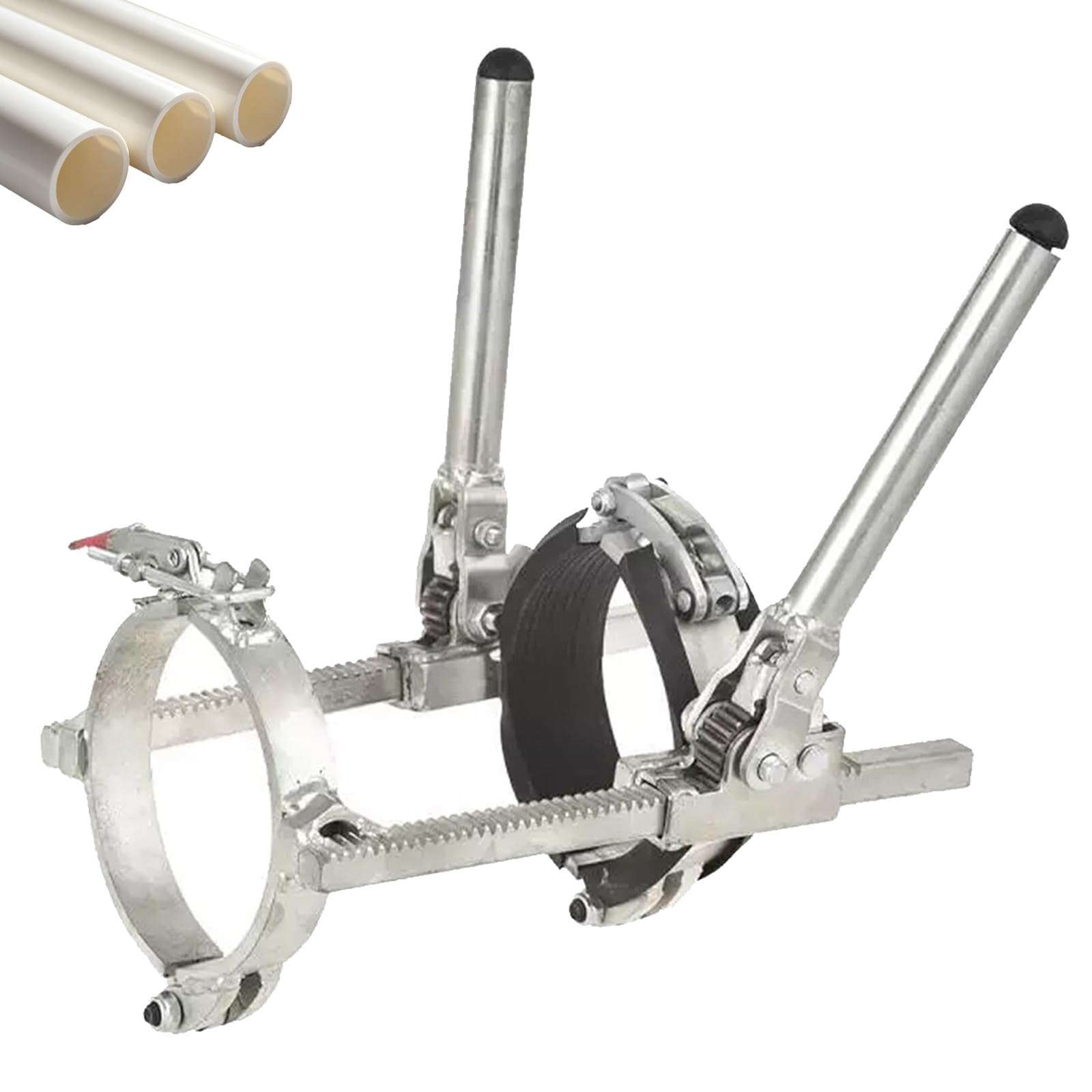 YXFAZPP PP/PVC Pipe Installation Tensioner, Heavy Duty Ratchet Pipeline Alignment Tightening Tool with Anti-Slip Ratchet Clamp, Prevents Jamming (size_name 160mm)