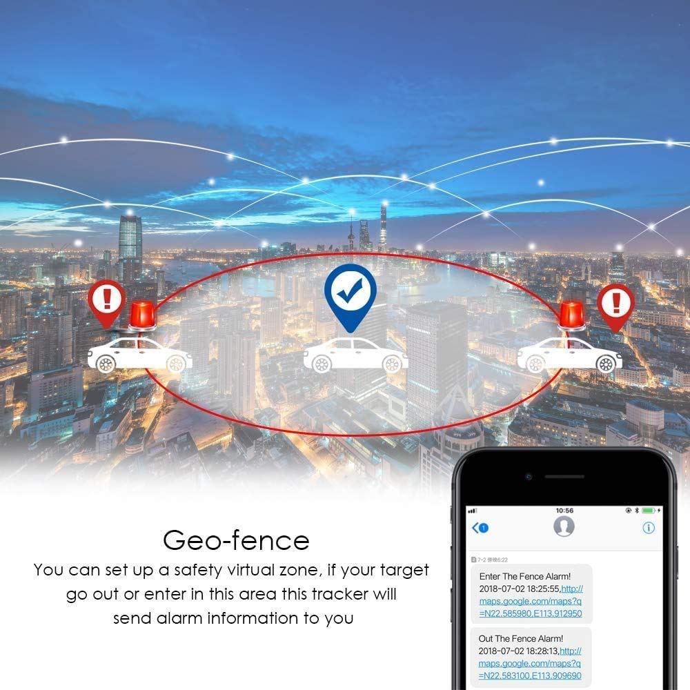 Zeerkeer GPS Tracker 4G Tempo Reale per Auto/Moto/Veicolo, Impermeabile, Magnetico, 10000mAh, App Gratuita, Percorso Storico