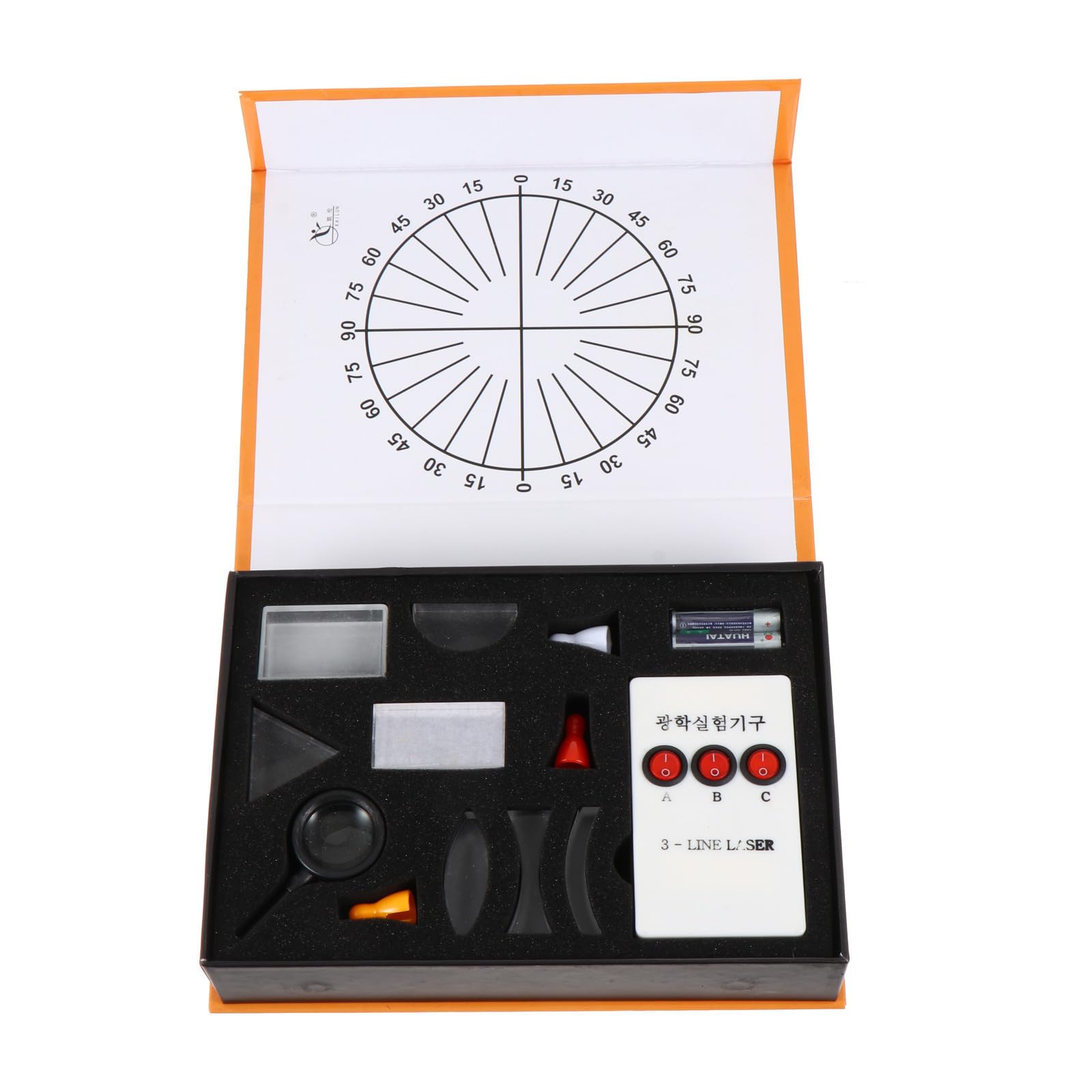 Kit de Laboratoire Optique et Concave Lentille Convexe