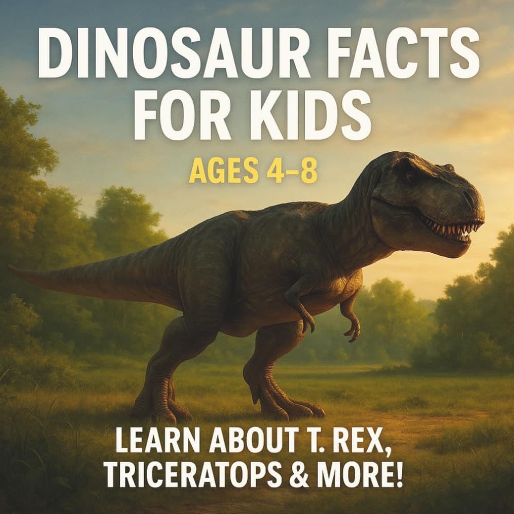 Dinosaur Facts For Kids Ages 4-8 Learn About T. Rex, Triceratops and More: A Fun and Realistic Dinosaur Fact Book for Kids Ages 4–8