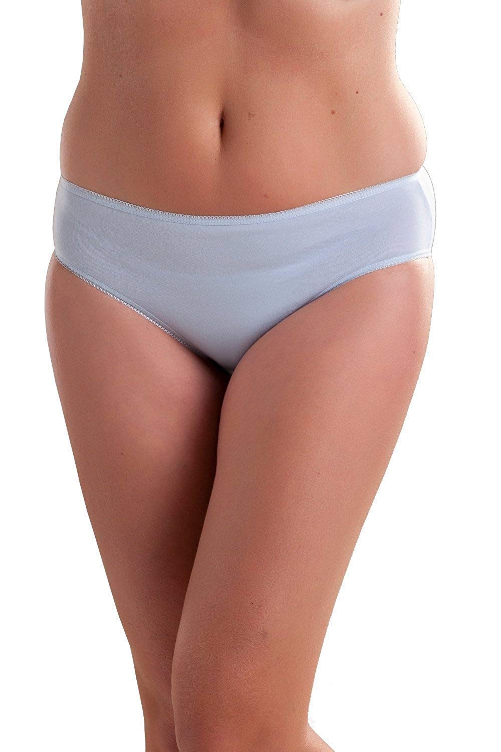 Passionelle Women's Assorted Pastel Colour ’S Bikini Briefs Pack Of 10, Low Rise Knickers Multipack, Stretch Polyamide Elastane Underwear, Soft Breathable Everyday Panties, S (Uk 18-20)
