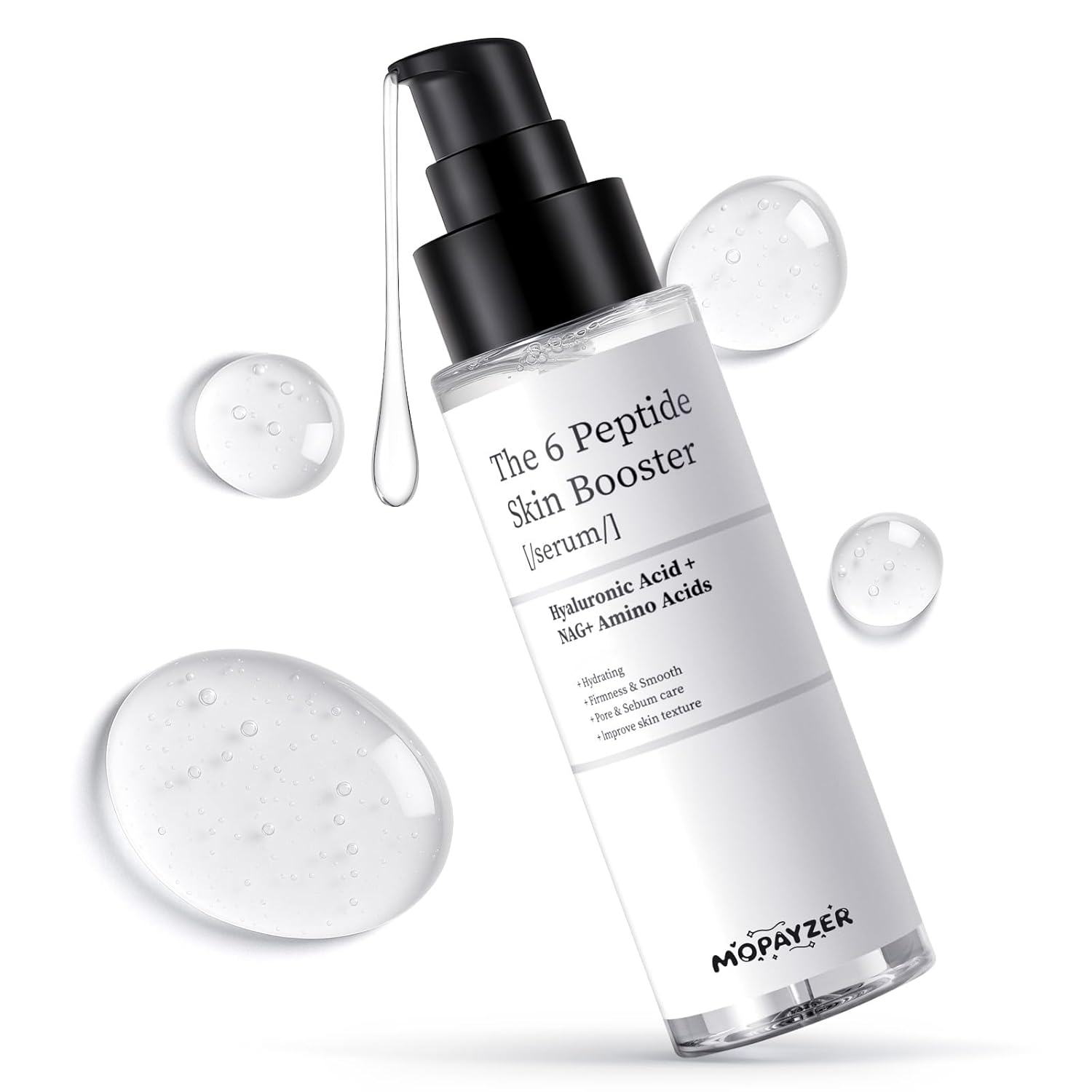 6X Peptide Skin Booster Toner Set, Peptide Boosting Facial Essence for Women, 1 Pcs Repairing Serum with Niacinamide & Hyaluronic Acid, Reduces Fine Lines & Wrinkles, Soothes Skin, Korean Skin Care