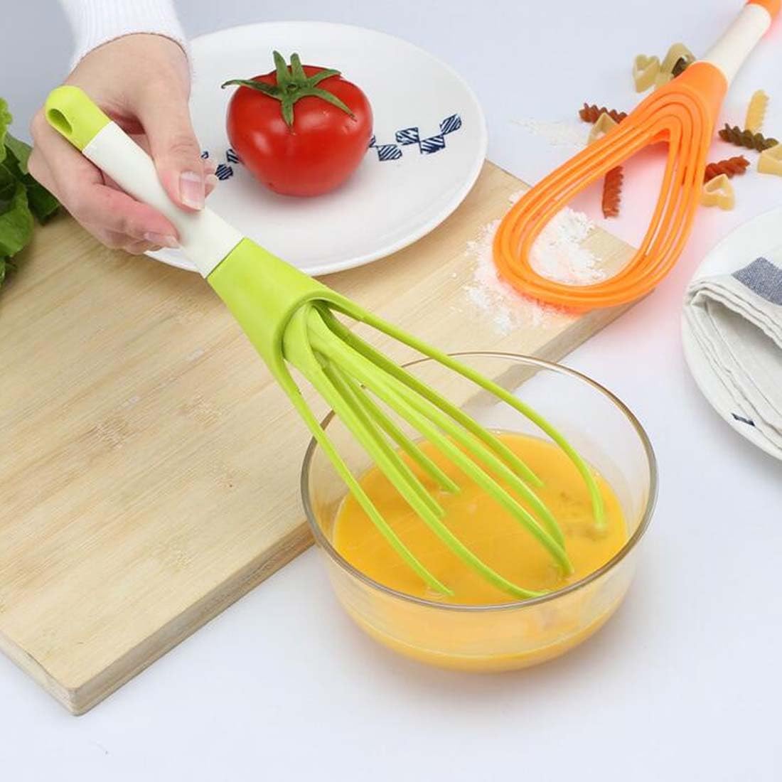 Fruste Per Pentole Antiaderenti 2 Pezzi Frusta Da Cucina Set, Frusta A Mano Silicone, Frusta Da Cucina In Silicone, Flessibile E Resistente, Per Mescolare, Sbattere, Schiumare, Montare E Mescolare Nero Frusta Silicone