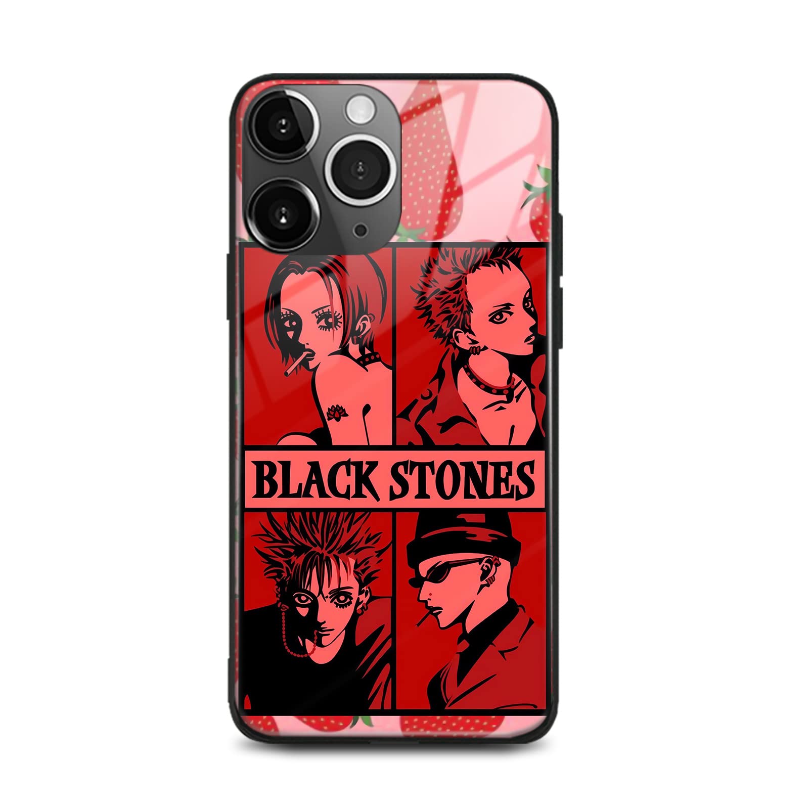 Amazon.com: Akatxezy Black Stones Nana Anime Phone Case for iPhone