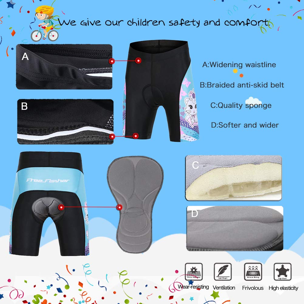 Traje Maillot Ciclismo Niño Conjunto Ciclismo Camiseta Manga Corta y Shorts de Dibujos Animados Respirable de Secado Rápido