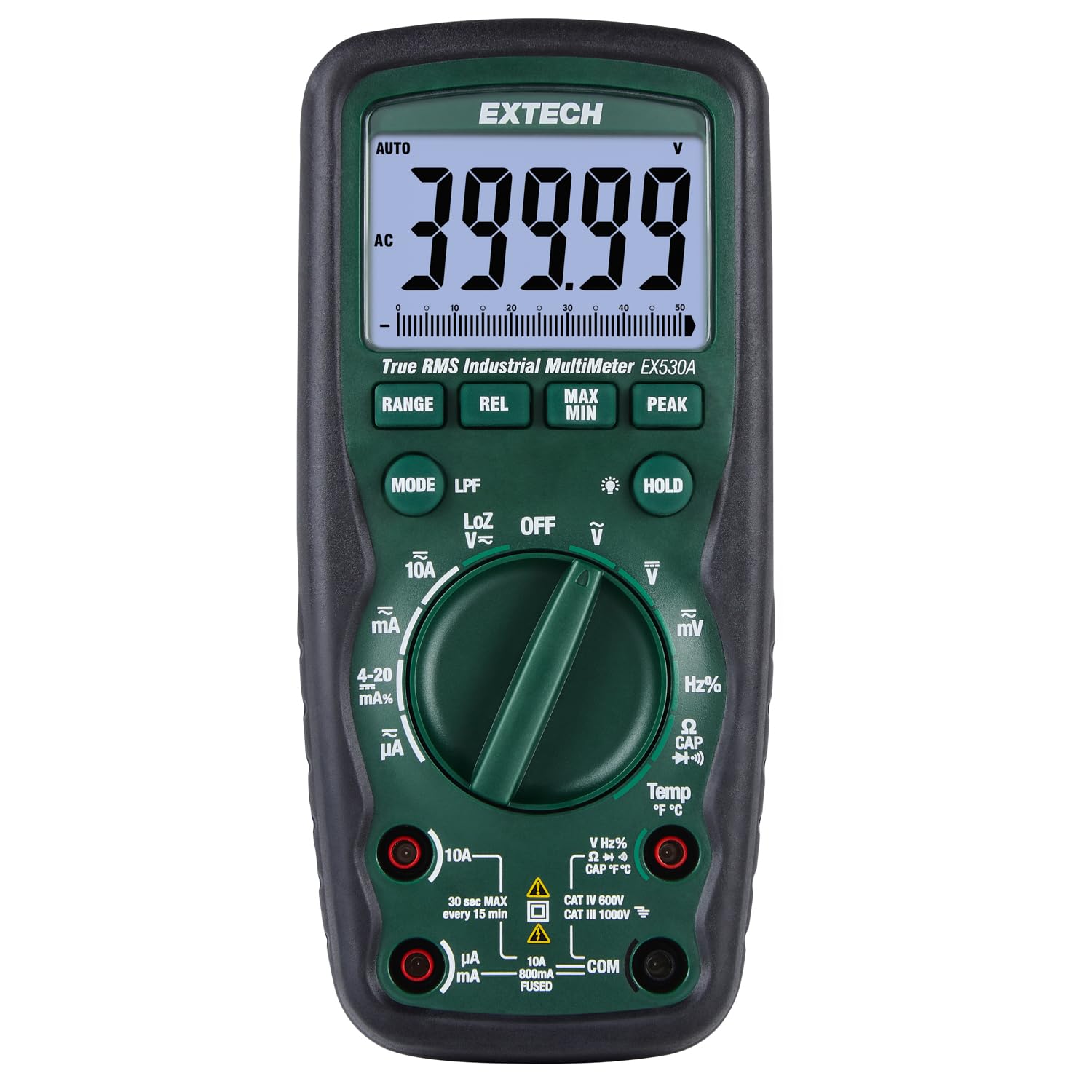 ExtechEX530A Heavy Duty True RMS Multimeter (50000 count)
