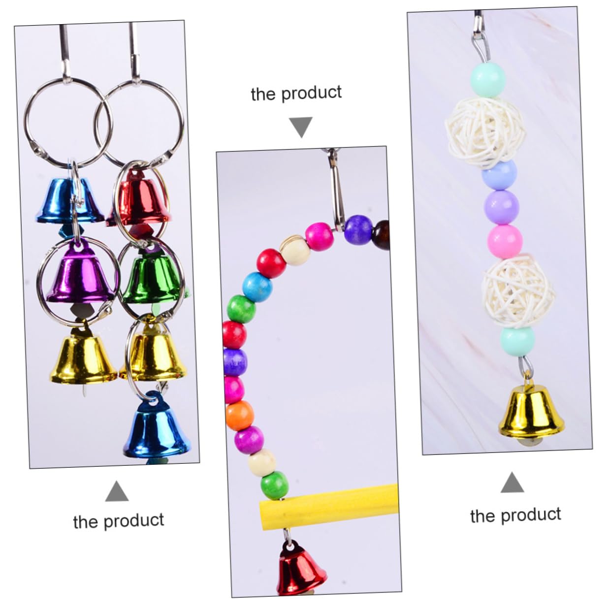 Beaupretty Lot De 5 Jouets À Mâcher pour Oiseaux Jouet À Mâcher pour Perroquet À Mordre pour Animaux De Compagnie Ensemble De s pour Oiseaux Léger Et Robuste