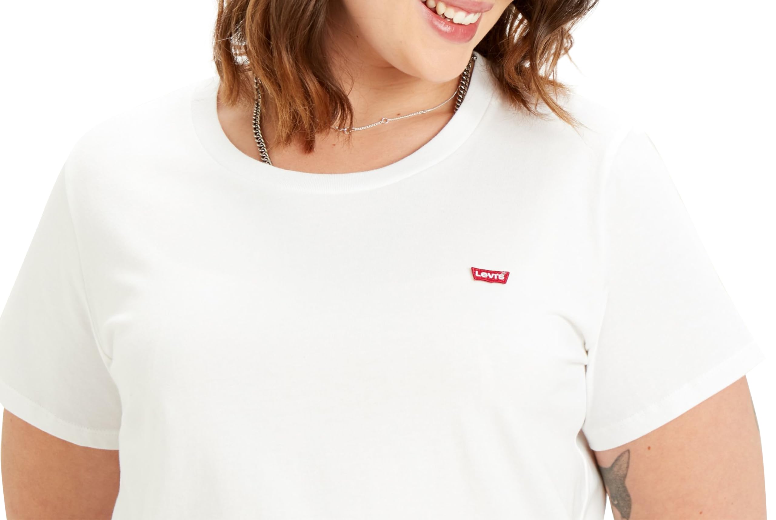 Levi's Plus Size The Perfect Tee Maglietta Donna, Chesthit Logo