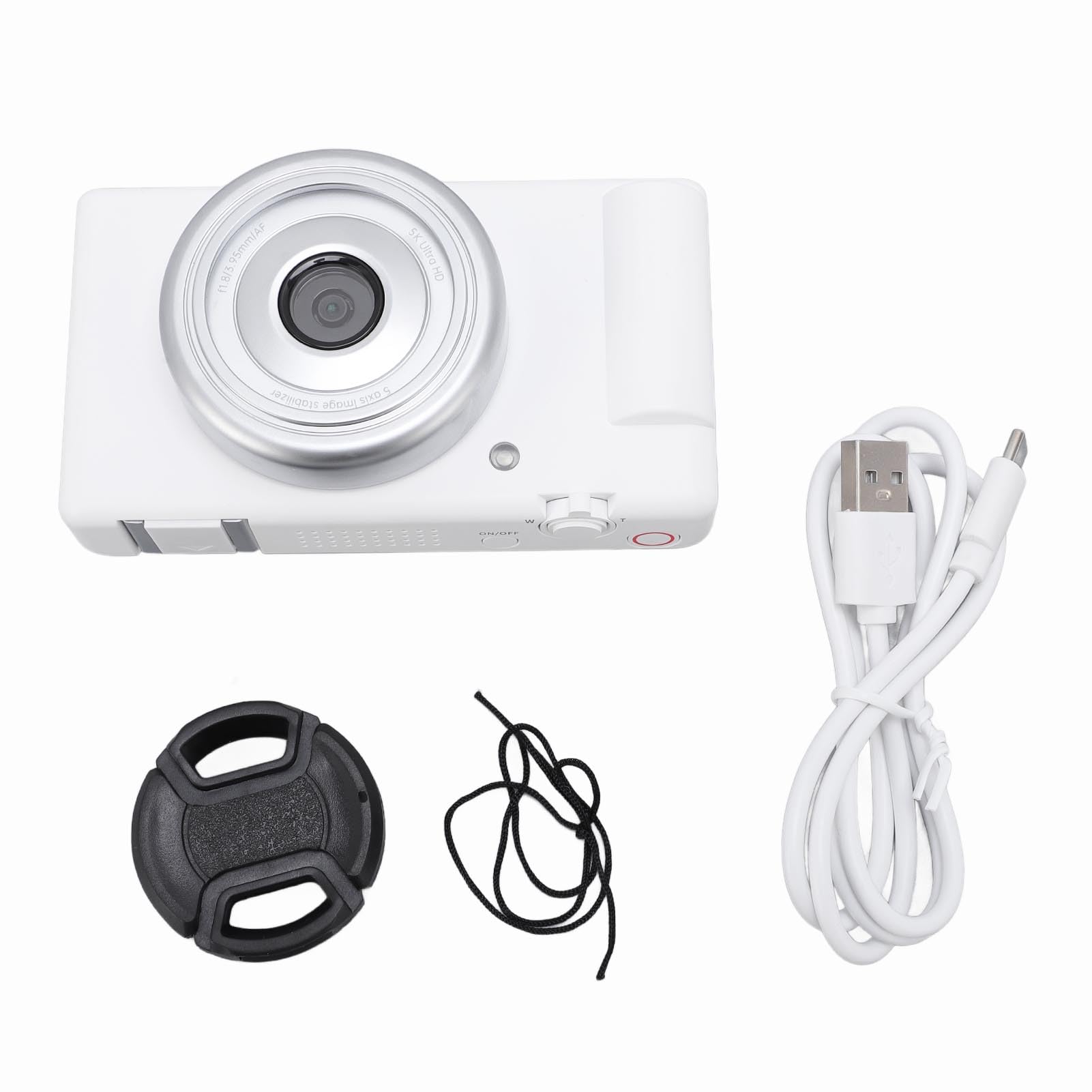 5K Digital Camera for Photography, Compact Camera with 80MP Sensor and 2.8 Inch Flip Screen, 5 Axis Gyro Stabilized Digital Camera for Beginners White-picture-18